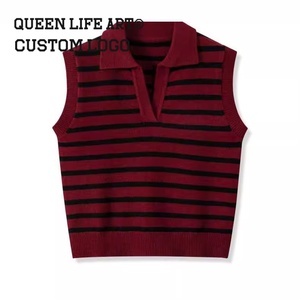 Maglioni con motivo a carattere frontale con abbottonatura di alta qualità da <span class=keywords><strong>donna</strong></span> in poliestere/cotone con maniche a lanterna in stile Preppy - Product Image 2