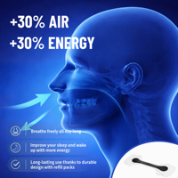 Bandes nasales anti-ronflement extra-fortes pour une meilleure respiration, sans médicament, hypoallergéniques, soulagement de la congestion, 30 unités