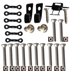 Boat Fitting Stainless Steel Screw <b>C</b> <b>Type</b> Hook J Hook Drain <b>Plug</b> Set For Kayak Canoe Repair Replacement - Product Image 3