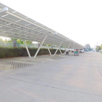 Structure de stationnement PV étanche en gros Abris de voiture solaires Système de montage solaire en acier inoxydable en acier au carbone