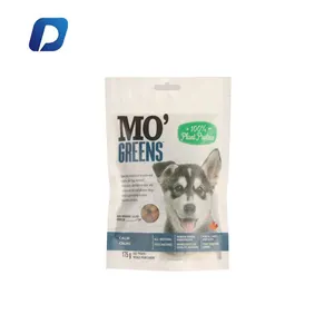 Sacs d'emballage en plastique laminé à glissière en papier d'aluminium, impression personnalisée, vente en gros, sac d'emballage alimentaire pour chiens et animaux de compagnie
