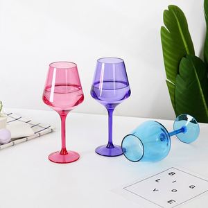 Custom logo Color 450ml Modern Luxury Colored Stem Stemless Egg U Shape Red <b>Wine</b> Glasses Glass Cup <b>Goblets</b> - Product Image 4