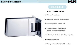 Geneva hiện đại đồng thau có thể điều chỉnh pivot bản lề Swinging Glass vòi hoa sen hệ thống cửa dải cao su CE chứng nhận cho nhà khách sạn phòng tắm - Product Image 2
