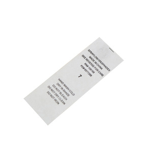 Etiqueta de tela Jin Zongheng, etiqueta de lavado, etiqueta de talla desgarrable, altura en relieve, impresa a color para ropa, prendas de vestir y textiles para el hogar - Product Image 2