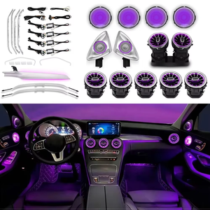 Luce ambiente Kit 4D Tweeter altoparlante turbina uscita aria 64 colori LED luci ambiente per Mercedes-Benz classe C W205 GLC <span class=keywords><strong>X253</strong></span> - Product Image 1
