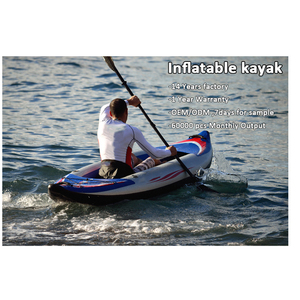 PF Nouveau Kayak Gonflable Tendance OEM en Gros, Canoë à Technologie Drop Stitch, Bateau Pliable et Portable pour la Pêche et les Loisirs - Product Image 6