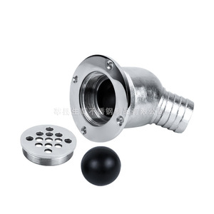 Float Drain 84.5mm Threaded Anti Corrosion Marine Rv <b>Yacht</b> Outlet Filter Pipe Odor Proof Drain Accessory - Product Image 2