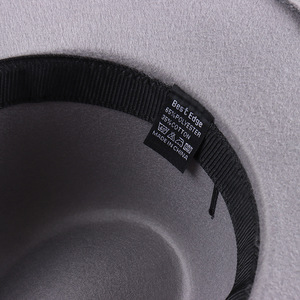 Sombrero de Fieltro Plano de Ala Ancha, Estilo Retro Británico, Color Sólido, Unisex, para Invierno - Product Image 3