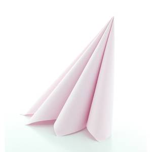 Serviettes Uni rose clair 40x40 cm 1/4 plis en Linclass - Product Image 3