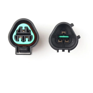 Conector Impermeable de 3 Posiciones de Plástico Negro para Sensor de Faros de Coche Kia Hyundai PB621 03020 - Product Image 3