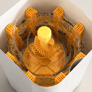 Nouvelle machine à laver les chaussures avec brosse intégrée, grande capacité 7,5 L, lavage et séchage tout-en-un pour chaussettes, commande tactile. - Product Image 1
