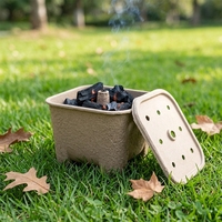 Barquette alimentaire en pulpe moulée sur mesure, biodégradable, en papier recyclé, emballage écologique pour l'agriculture