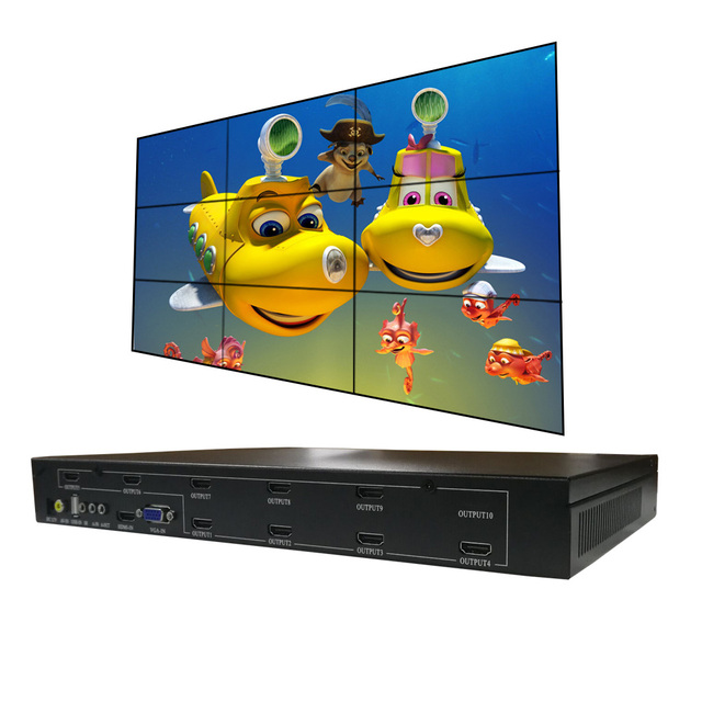 Real 4k Video Wall Controller 3x3 TV Video Wall Processor