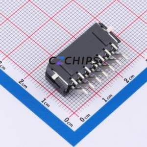 WB5557W-140R-0W Wire-to-Board Pin Header SMD,P=3mm,Horizontal Mount Connector 2x7P 3mm Horizontal Mount Micro-Fit (MX 3.0) - Product Image 2