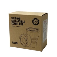 Boîte à café pliable en carton kraft personnalisée, emballage économique pour bonbons, crèmes de soin, bougies - Revêtement UV, impression en relief