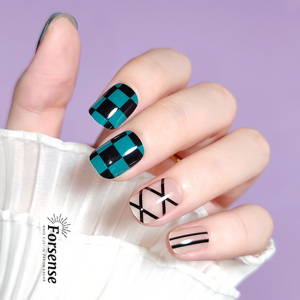 Logo personnalisé Faux <span class=keywords><strong>ongles</strong></span> abdominaux réutilisables à presser avec design court et carré Faux <span class=keywords><strong>ongles</strong></span> Pointes faciles à poser soi-même <span class=keywords><strong>Ongles</strong></span> artificiels vert foncé <span class=keywords><strong>Art</strong></span> - Product Image 4