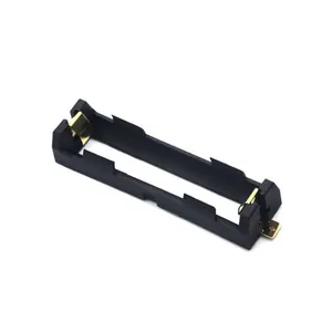 3.7v Single 18650 SMD SMT Battery Holder, Gold Plated 18650 Battery Cell Plastic Holder Case