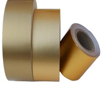 Rouleau de papier d'aluminium doré pour emballage alimentaire, imprimé en gravure, gaufré, papier d'emballage pour chocolat souple, 70 microns, taille personnalisée, laminé