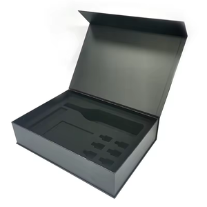 Caja de botella de vino con imán de cartón de lujo reciclada única personalizada, caja de botella de vino, embalaje de vino, caja de viales - Product Image 3