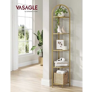 Étagère d'angle à 5 niveaux, organisateur de salle de bain, support <span class=keywords><strong>pour</strong></span> plantes, verre trempé, style moderne, <span class=keywords><strong>pour</strong></span> salon, salle de bain, cuisine - Product Image 4