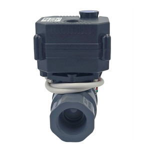 Flomarvel Serie Fh-t 4-20mA 0-10V 2-10V Control Proporcional DN15 DN20 DN25 Válvula de Bola Motorizada de Dos Vías UPVC para Flujo de Agua Bajo - Product Image 5