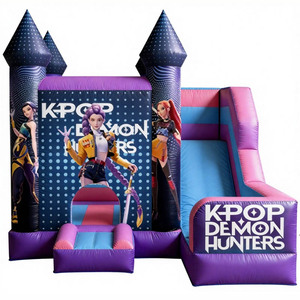บ้านเป่าลมรูปปิศาจ K-Pop สำหรับเด็กบ้านเด้งสไลด์ได้ตามต้องการ - Product Image 6