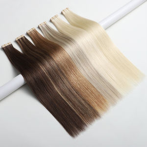 批发大长度头发延伸双拉骨直不同颜色皮肤胶带在头发延伸<span class=keywords><strong>100</strong></span>% 人发 - Product Image 1
