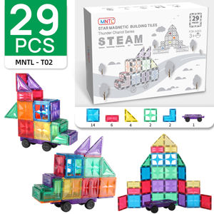 Jouets de construction magnétiques créatifs à assembler soi-même MNTL, jouets magnétiques Montessori pour l'éducation de la petite <span class=keywords><strong>enfance</strong></span> - Product Image 2