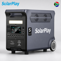 Solarplay Venta al por Mayor de Generador Solar Portátil de 3840 Wh y 3600 W, Estación de Energía Portátil, UPS de Millisegundos, Enrutador, TV, Energía de Respaldo