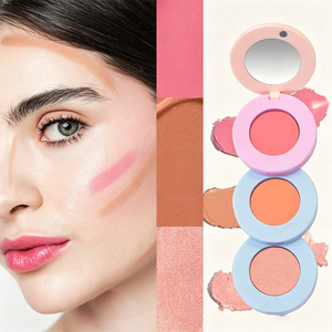 Palette <span class=keywords><strong>3</strong></span> en 1 Twist Box Blush Bronzer Highlighter Mat et Scintillant pour Voyage - Product Image 3