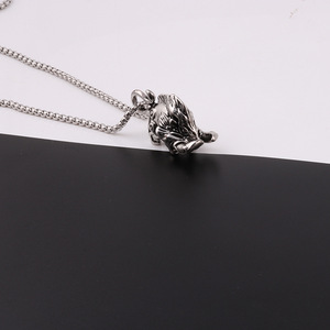 Collier Punk avec <span class=keywords><strong>pendentif</strong></span> en forme de <span class=keywords><strong>sanglier</strong></span>, collier en alliage avec animaux primitifs, chaîne de pull, bijoux de mode, cadeau - Product Image 5