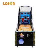 Vente flash : Machine de jeu d'arcade de basket-ball automatique à monnayeur avec panier mobile