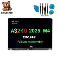 Pantalla LCD Original Nueva A+ de 13.6 Pulgadas 2560x1664, Pantalla Completa P3 IPS para Macbook Air Retina M4 A3240 EMC8781, Repuesto de Pantalla