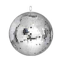 Boule disco miroir en verre argenté de 8 pouces, faite à la main, moderne, pour décoration de fête suspendue, design de grande fête, haute qualité, faible MOQ, vente en gros