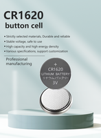 Pile bouton au lithium CR1620 certifiée CE et RoHS, sans mercure, 3V, pour télécommandes et appareils électroniques grand public