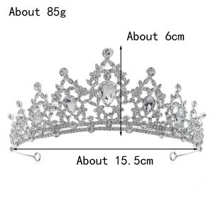 Diadèmes et Couronnes de <span class=keywords><strong>Luxe</strong></span> Scintillantes en Alliage Coloré pour Femme, Accessoires de Spectacle, Couronnes Décoratives en Cristal, Vente en Gros - Product Image 6