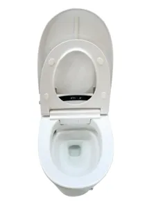 2023 baño moderno profesional de lujo bidé eléctrico sanitario WC inodoro automático inteligente negro mate inodoro inteligente
