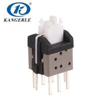 Interrupteur à bouton-poussoir micro-éclairé tactile intelligent 6*6*11D LED multicolore DC12V 50mA (Métal IP65) pour la maison
