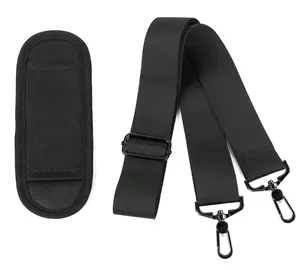 Extra Long Universal Replacement Shoulder Strap Padded Adjustable Bag Strap With Metal Hook