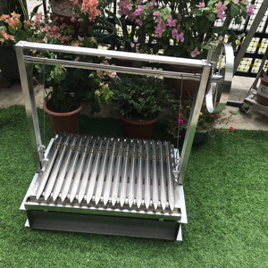 Factory Direct Supply Santa Maria Grill Charcoal Countertop Custom Argentine <strong>Masonry</strong> Grill With V Grate - Product Image 3