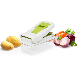 Outil multifonctionnel en plastique pour fruits, accessoires de cuisine et de maison, trancheuse, hachoir à légumes et à oignons, vente en gros - Product Image 1