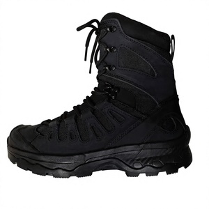 Bottes tactiques en cuir noir DF26, imperméables, légères, pour la randonnée, toutes saisons, chaussures de trekking pour l'extérieur - Product Image 1