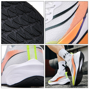 Zapatillas deportivas personalizadas para hombre, zapatillas deportivas informales de malla con perspectiva a la moda con logotipo - Product Image 5
