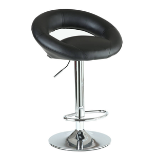 Fauteuils modernes fabriqués en Chine, tabouret de <span class=keywords><strong>bar</strong></span> de haute qualité en cuir noir avec repose-pieds, chaise de <span class=keywords><strong>bar</strong></span> - Product Image 3
