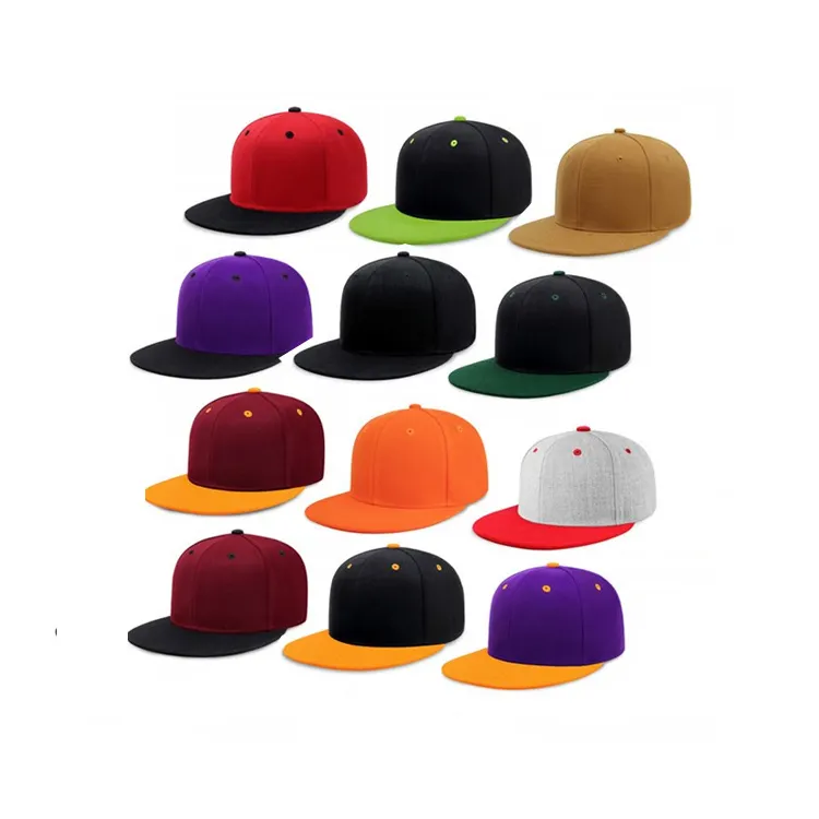 embroidery logo plain caps and hats unstructured 5 panel cotton hat gorras hip hop flat bill cap sport snapback hat