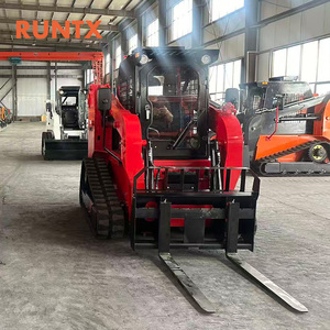 RUNTX 1ton 1000kg 55kw 75hp diesel Crawler Skid Steer <strong>Loader</strong> with 0.5m&sup3; Bucket Capacity - Product Image 5