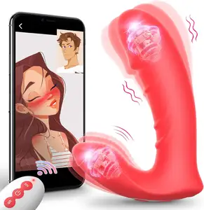 Dual Motor Wearable Dildo G Spot Vibrators Adult Toys APP Remote Control Butterfly Vibrator For Women