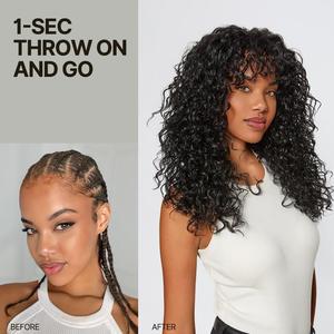 Nueva Llegada: Peluca de Cabello Humano Rizado con Flequillo, Estilo Ondulado Despeinado, 2x4 con Encaje Frontal, Lista para Usar - Product Image 4