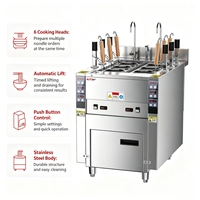 Équipement Commercial de Cuisson Électrique de Pâtes et Nouilles à 6 Trous avec Armoire – Approvisionnement Direct Usine
