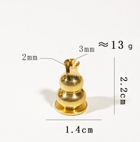 Petit 1.4*2.2cm grande taille 1.6*2.5cm laiton cuivre gourde fil métallique Mini plaque multifonction brûleur d'encens porte-encens